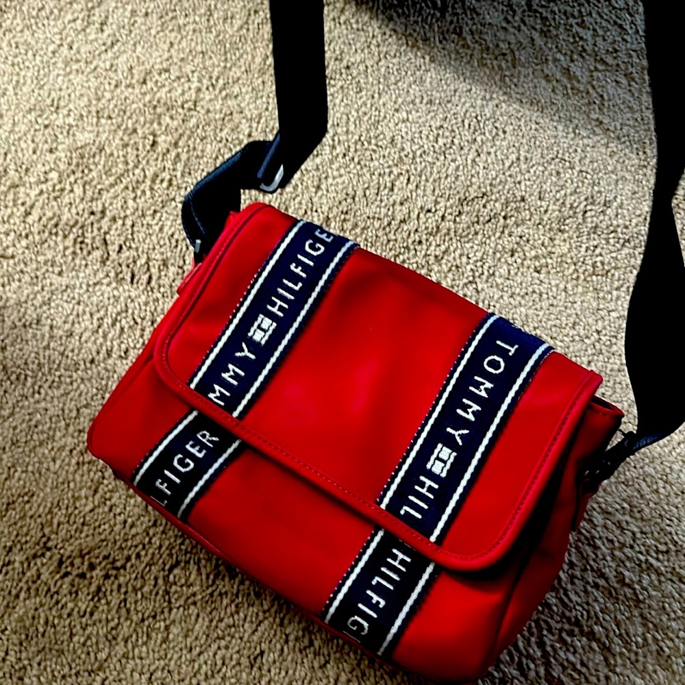 Purse Tommy Hilfiger Red and Blue crossover or side